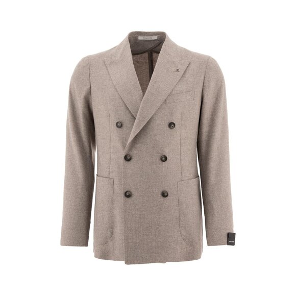 Tagliatore Wool Blend Double-breasted Blazer for Men Label Size 48